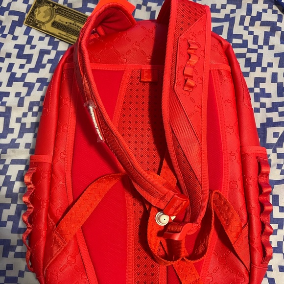 Sprayground Deniro DLXF Backpack - Red  Brand New!!!! - Picture 2 of 5